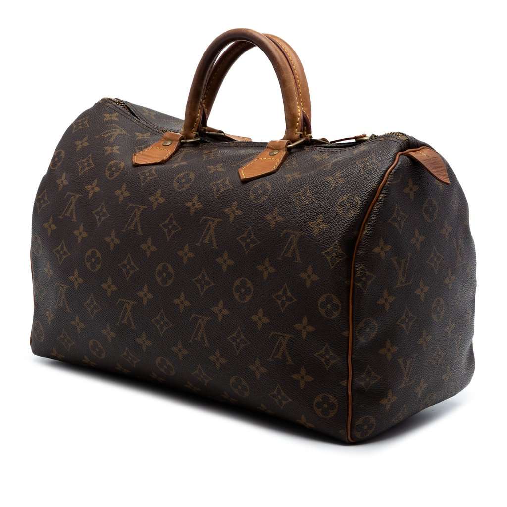 Louis Vuitton Monogram Speedy 35 Brown Very good condition - Back View