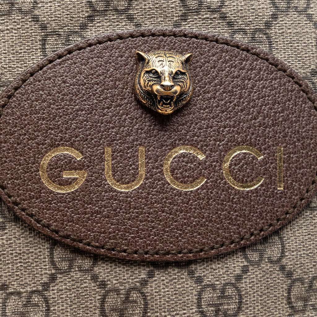 Gucci GG Supreme Neo Vintage Drawstring Bucket Bag Beige Very good - Box View