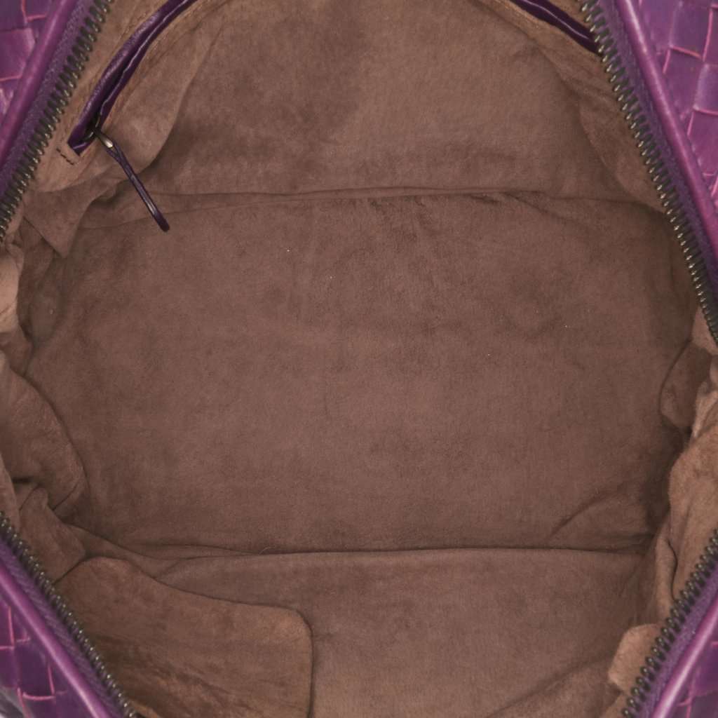 Bottega Veneta Nappa Intrecciato Montaigne Handbag Purple Leather Very good condition - Model View