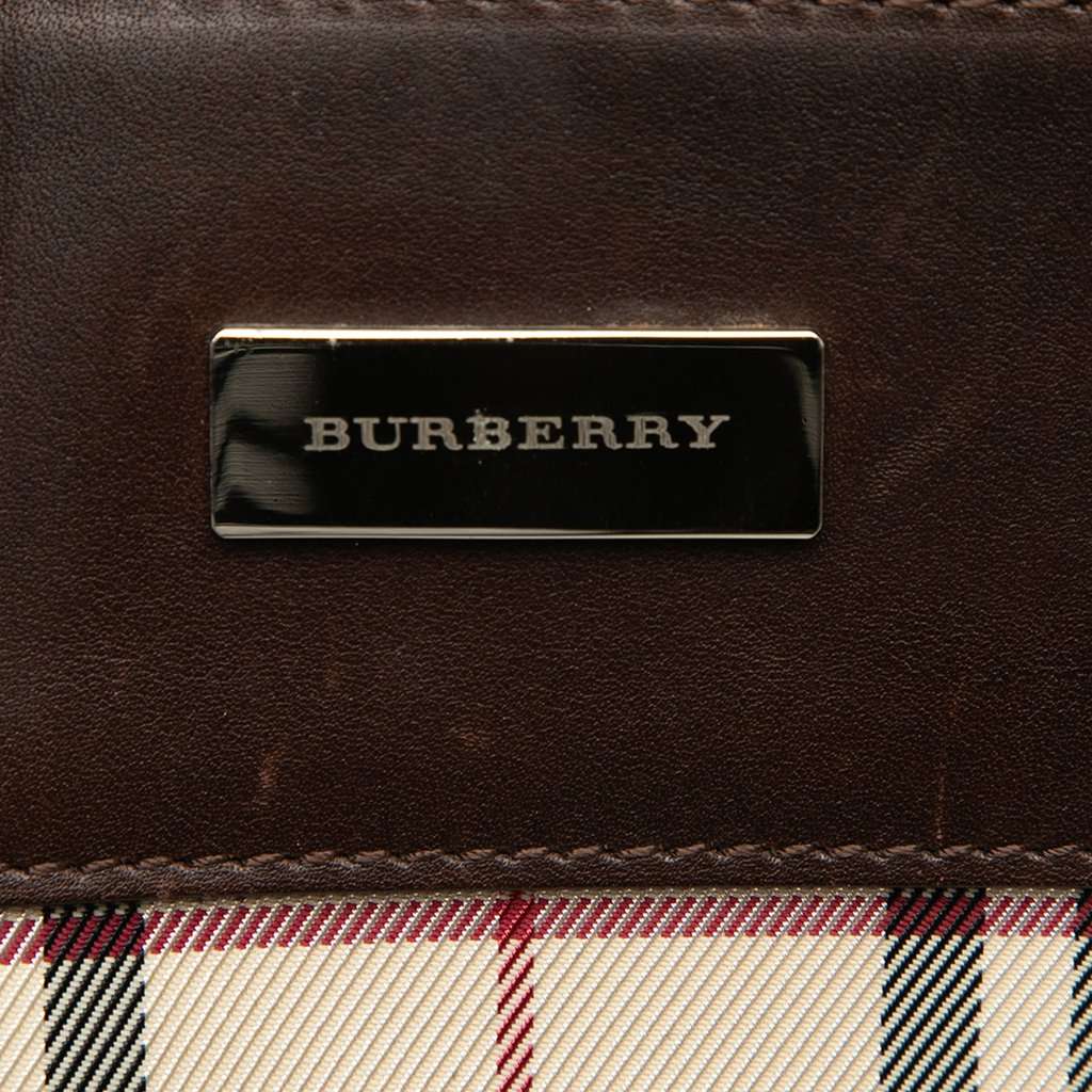 Burberry House Check Canvas Convertible Tote Beige Very good condition - Box View