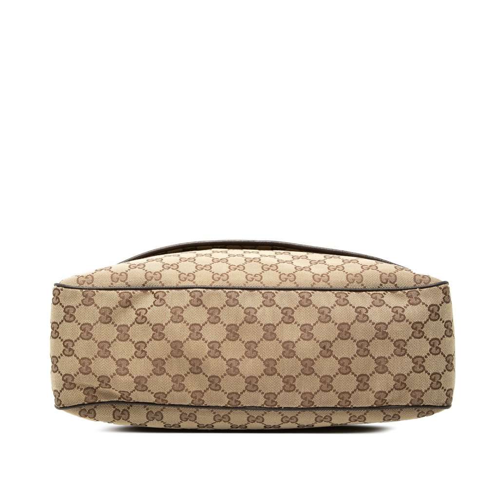 Gucci GG Canvas Flap Messenger Bag Beige Very good - Inside View