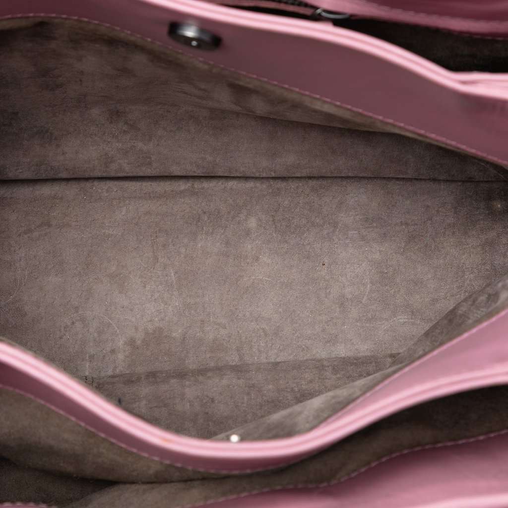 Bottega Veneta Small Nappa Intrecciato Roma Satchel Pink Leather Very good condition - Model View