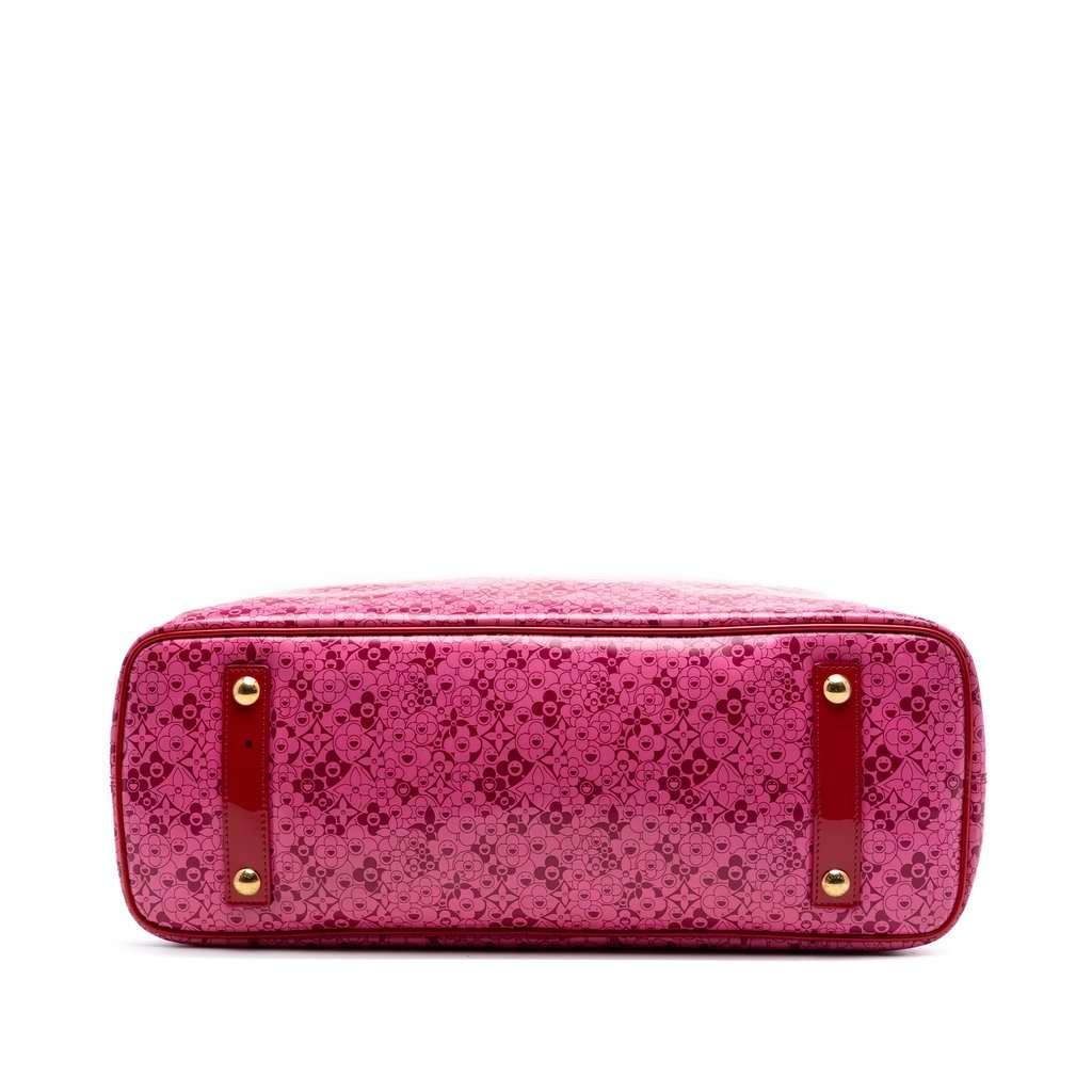 Louis Vuitton Takashi Murakami Coated Canvas Cosmic Blossom Tote GM Pink Very good condition - Inside View