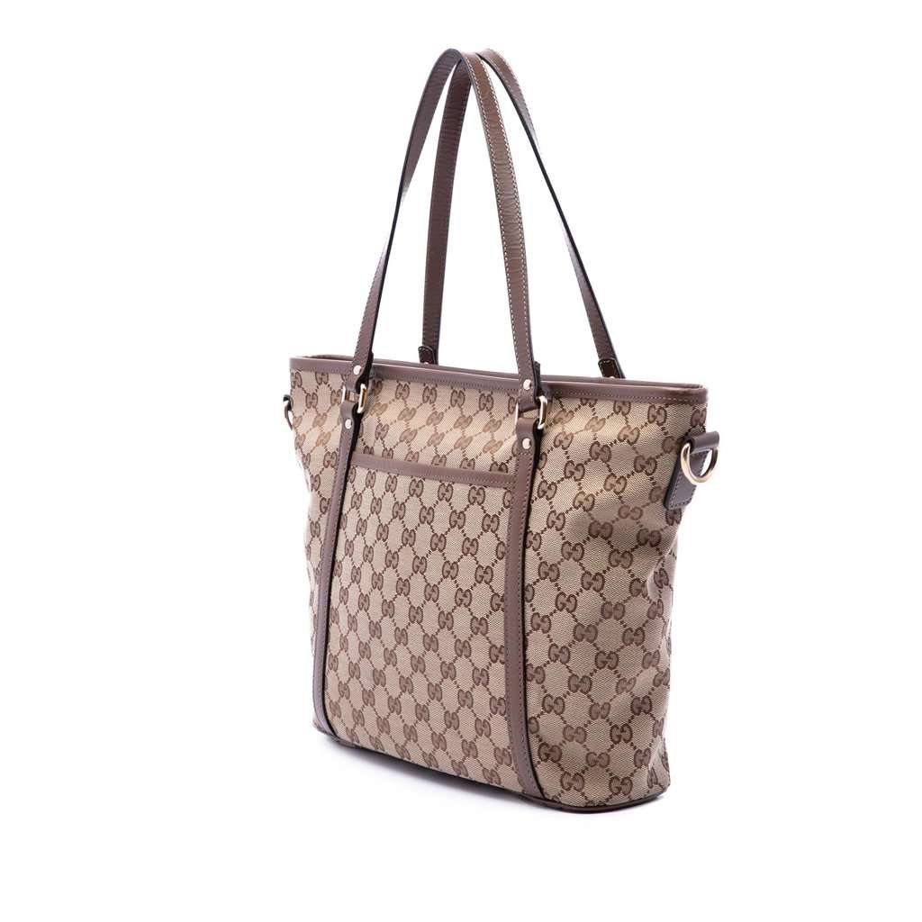 Gucci GG Canvas Convertible Joy Tote Beige Very good condition - Back View