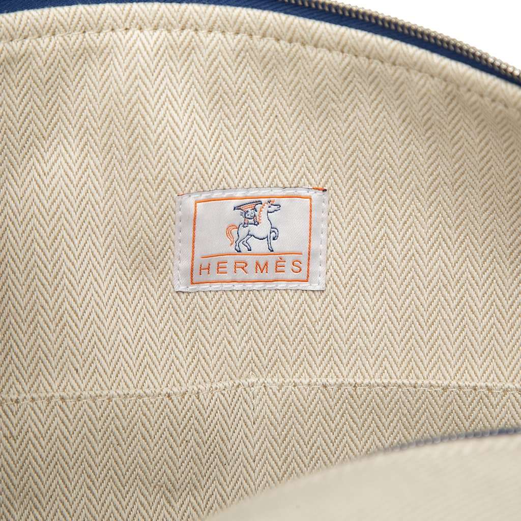 Hermès Large Toile Bride A Brac Cabriole Case Beige Very good - Box View