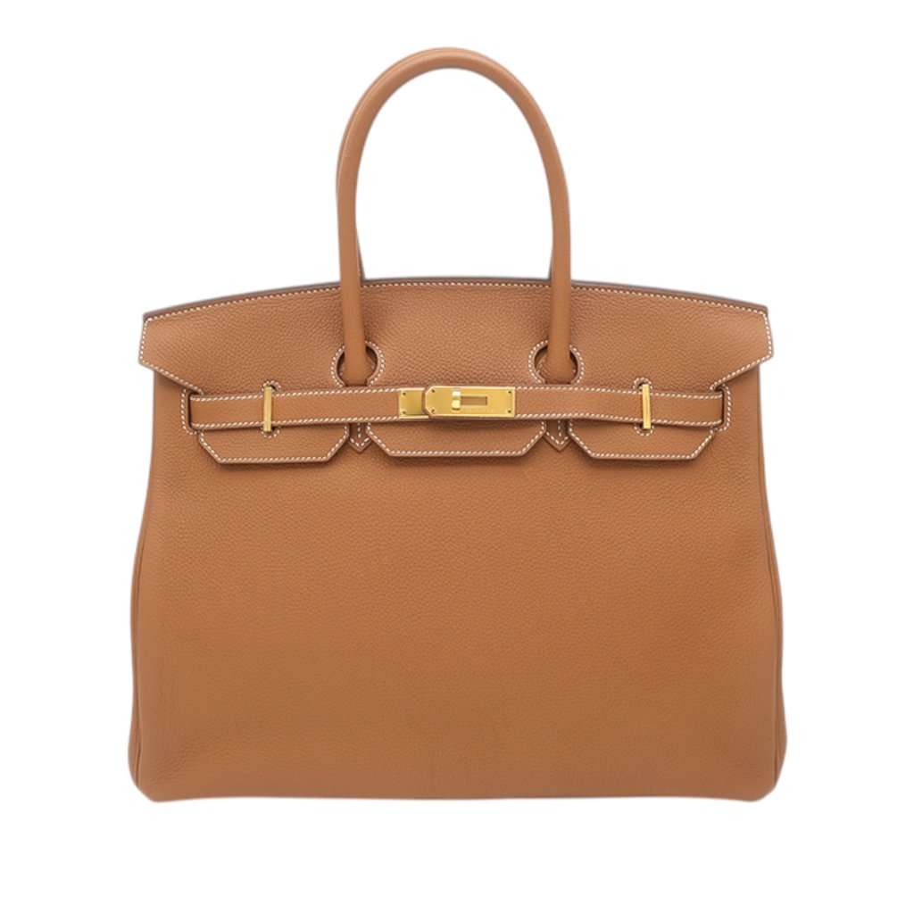 Hermès Togo Birkin Retourne 35 Brown Leather Very good - Front View