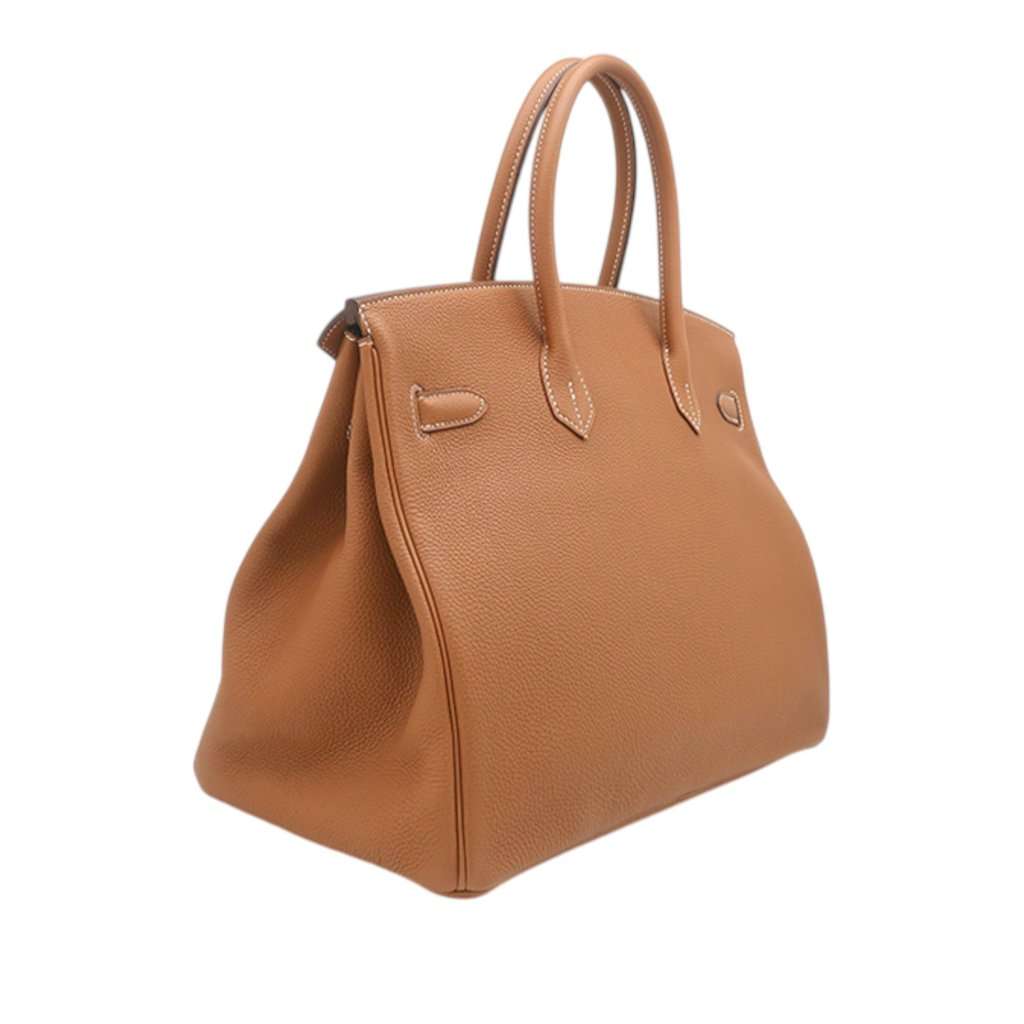 Hermès Togo Birkin Retourne 35 Brown Leather Very good - Back View