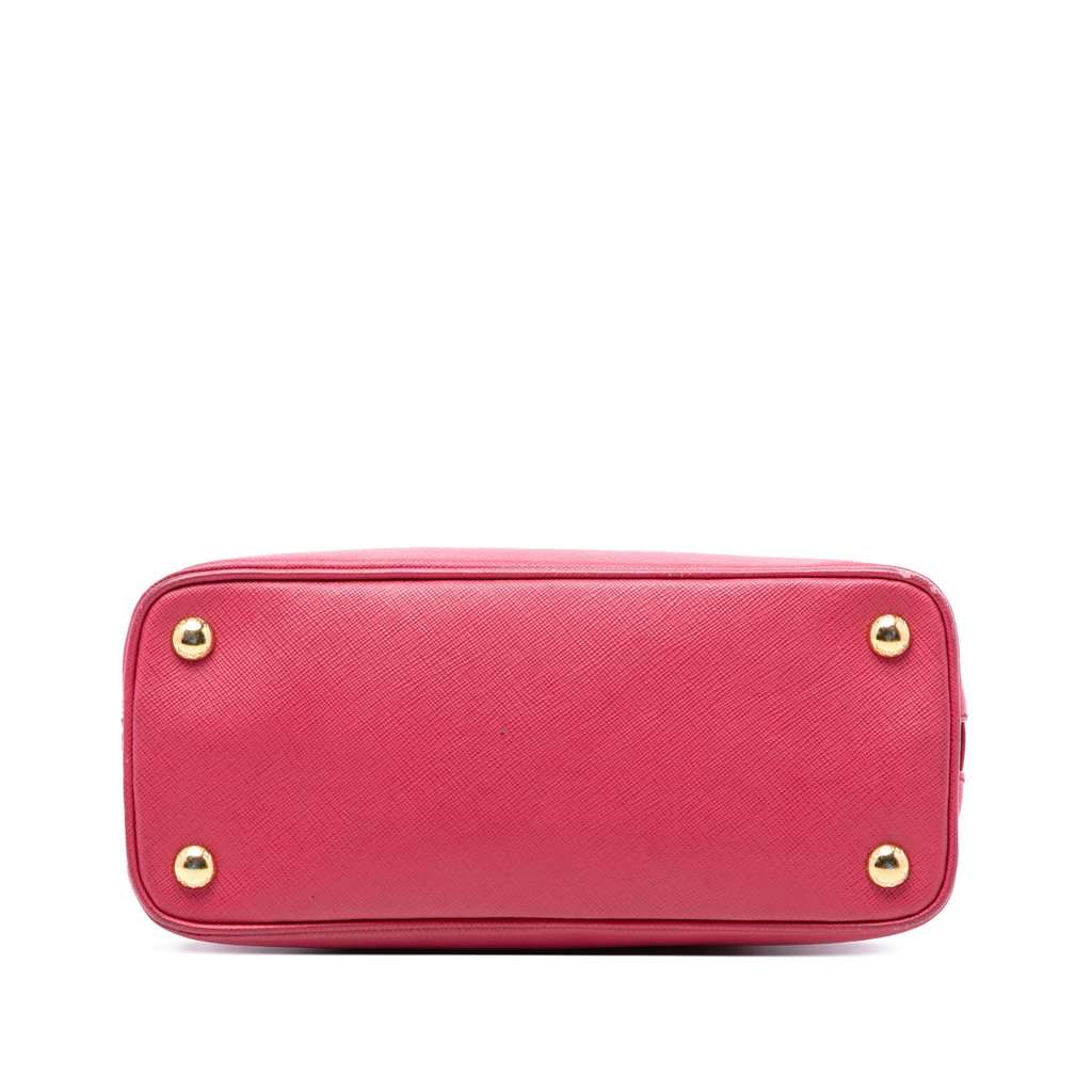 Prada Small Saffiano Lux Promenade Satchel Pink Leather Very good condition - Inside View