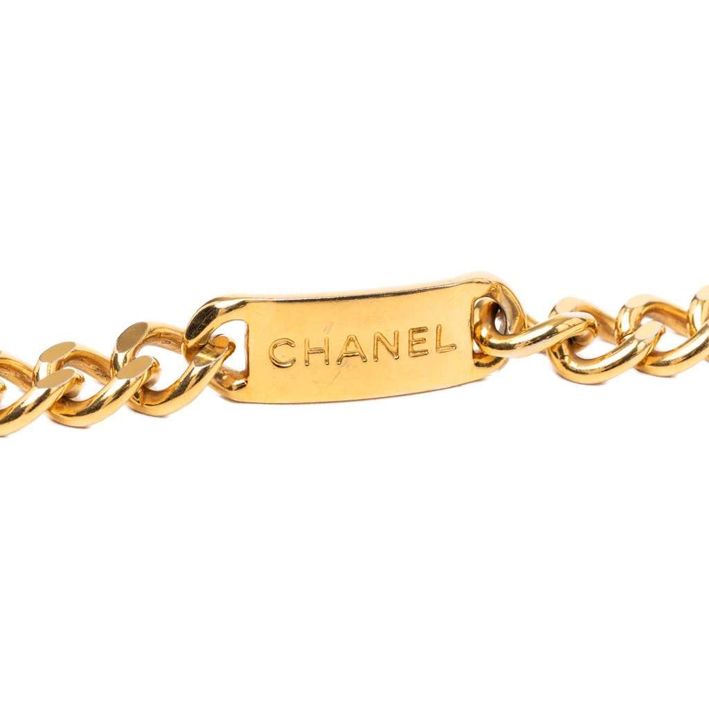 Chanel CC Gold Plated 31 Rue Cambon Medallion Chain Belt Gold Metal Very good condition - Inside View
