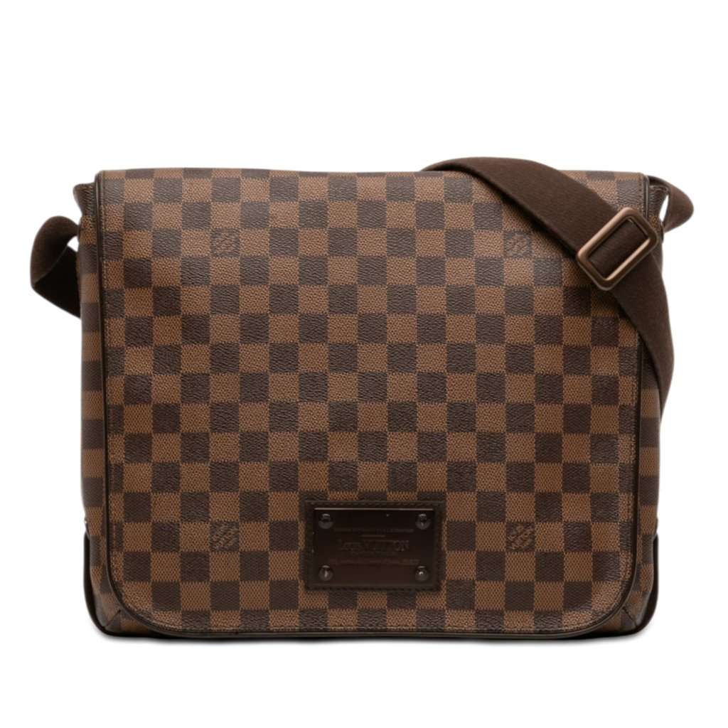 Louis Vuitton Damier Ebene Brooklyn MM Brown Very good - Front View