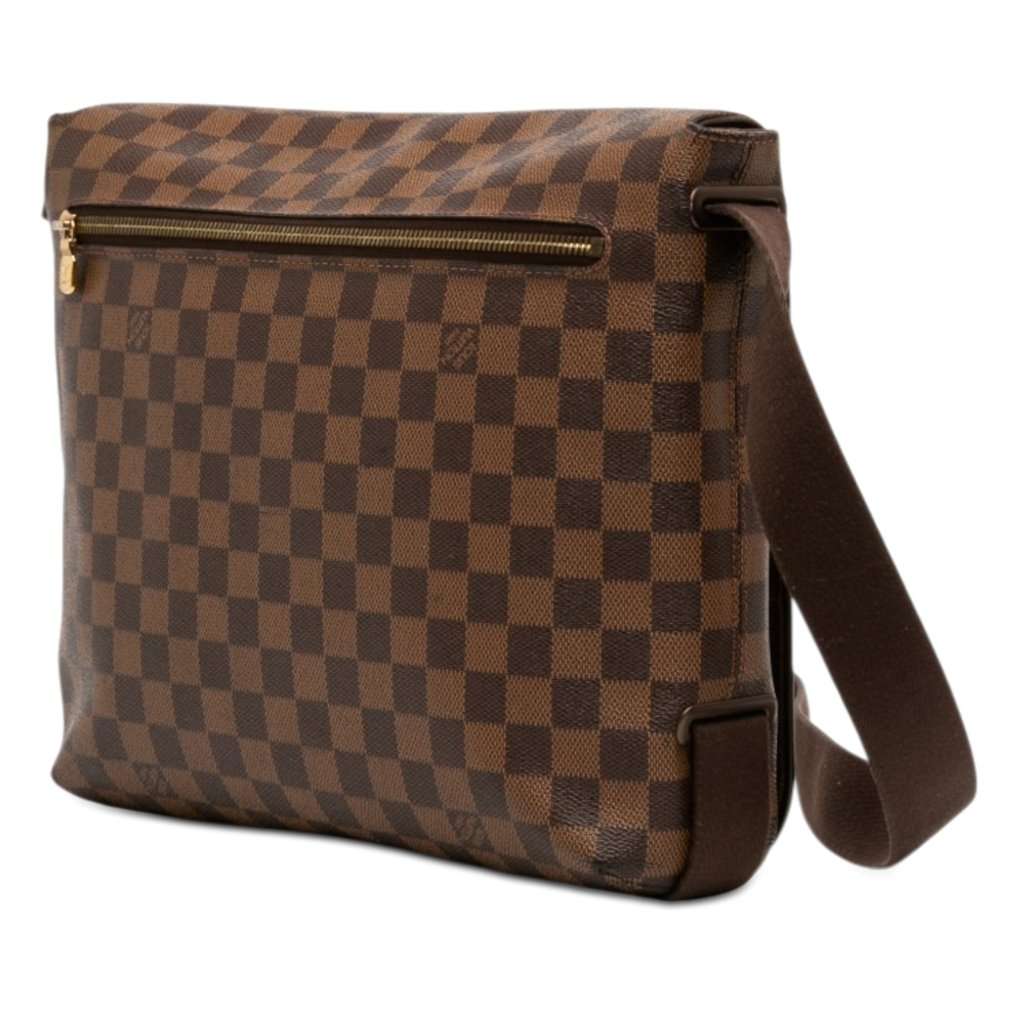 Louis Vuitton Damier Ebene Brooklyn MM Brown Very good - Back View