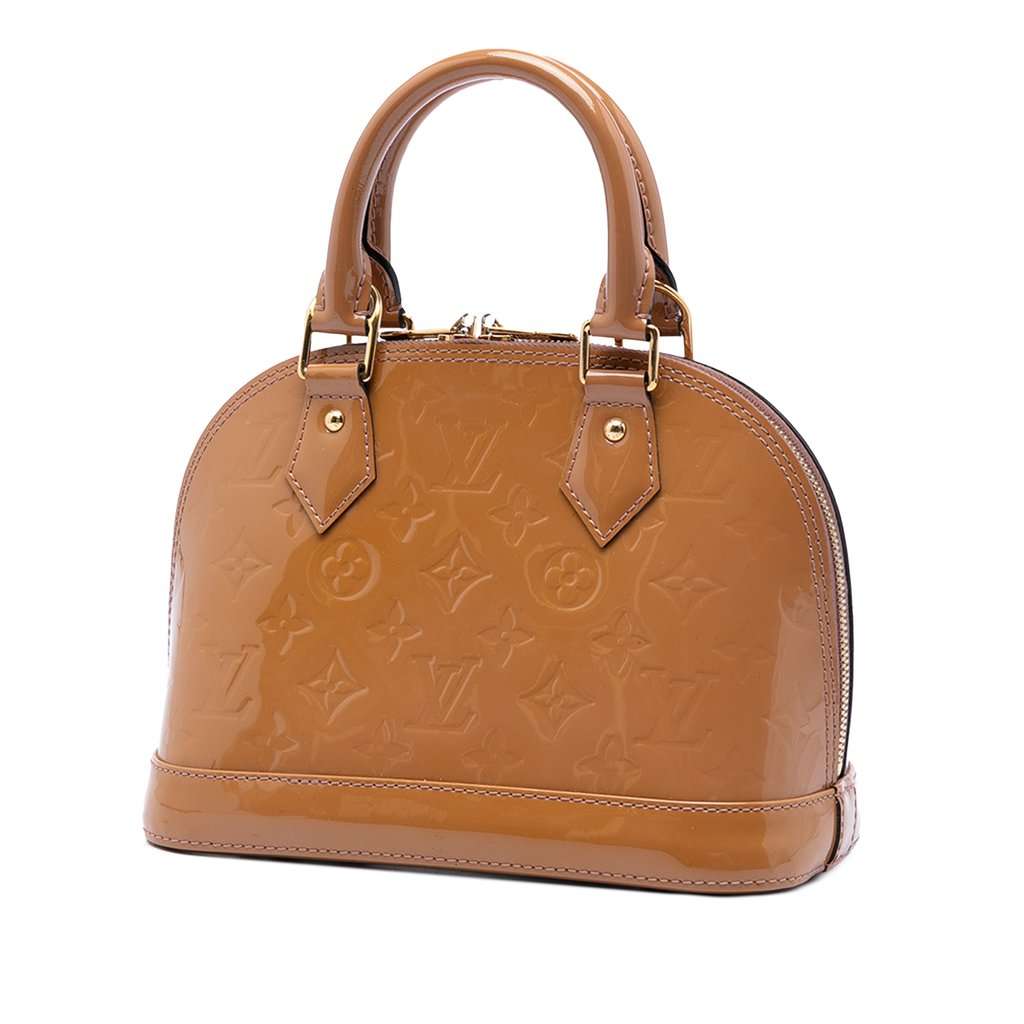 Louis Vuitton Monogram Vernis Alma BB Brown Leather Very good condition - Back View