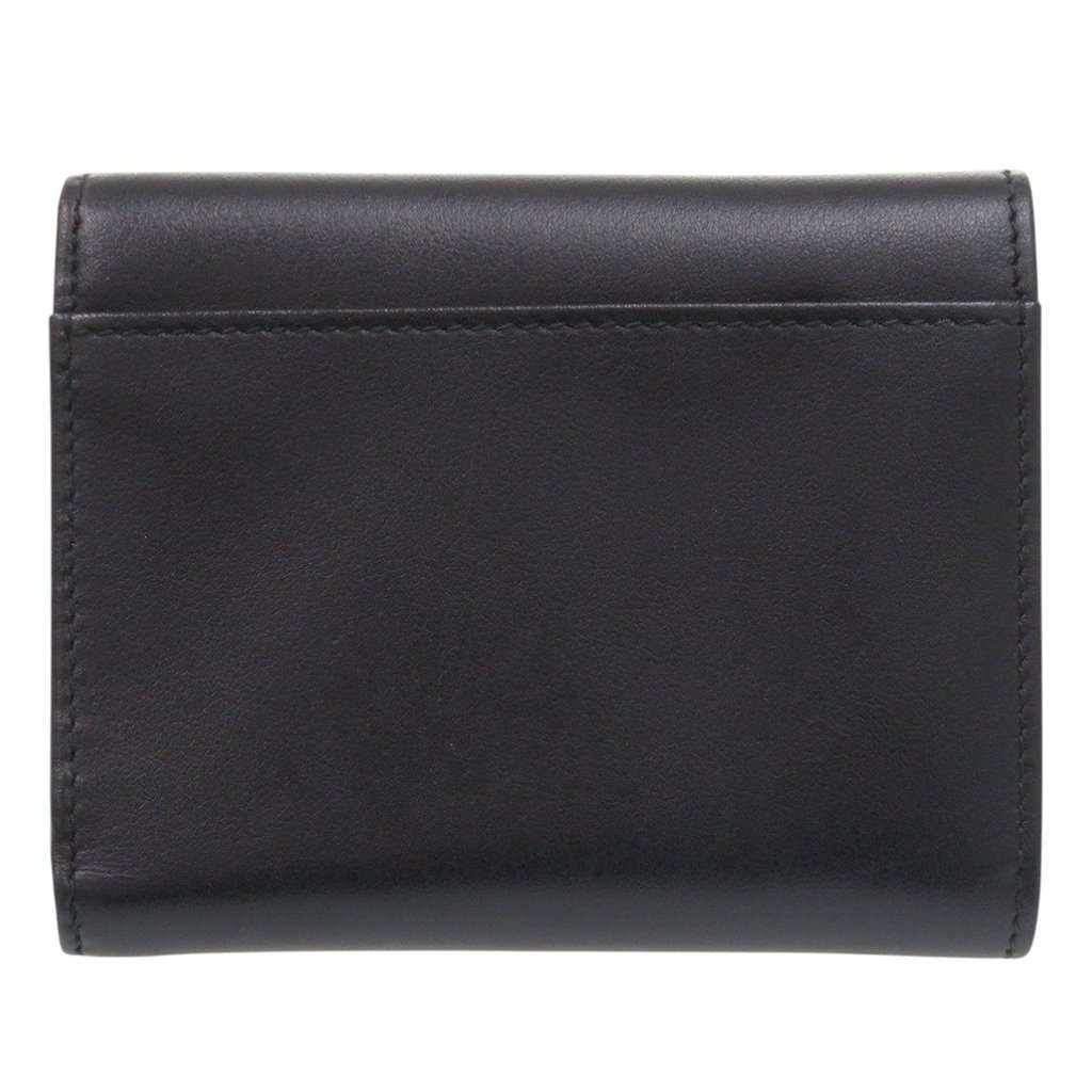 Prada City Calf Trifold Wallet Black Leather Very good condition - Back View