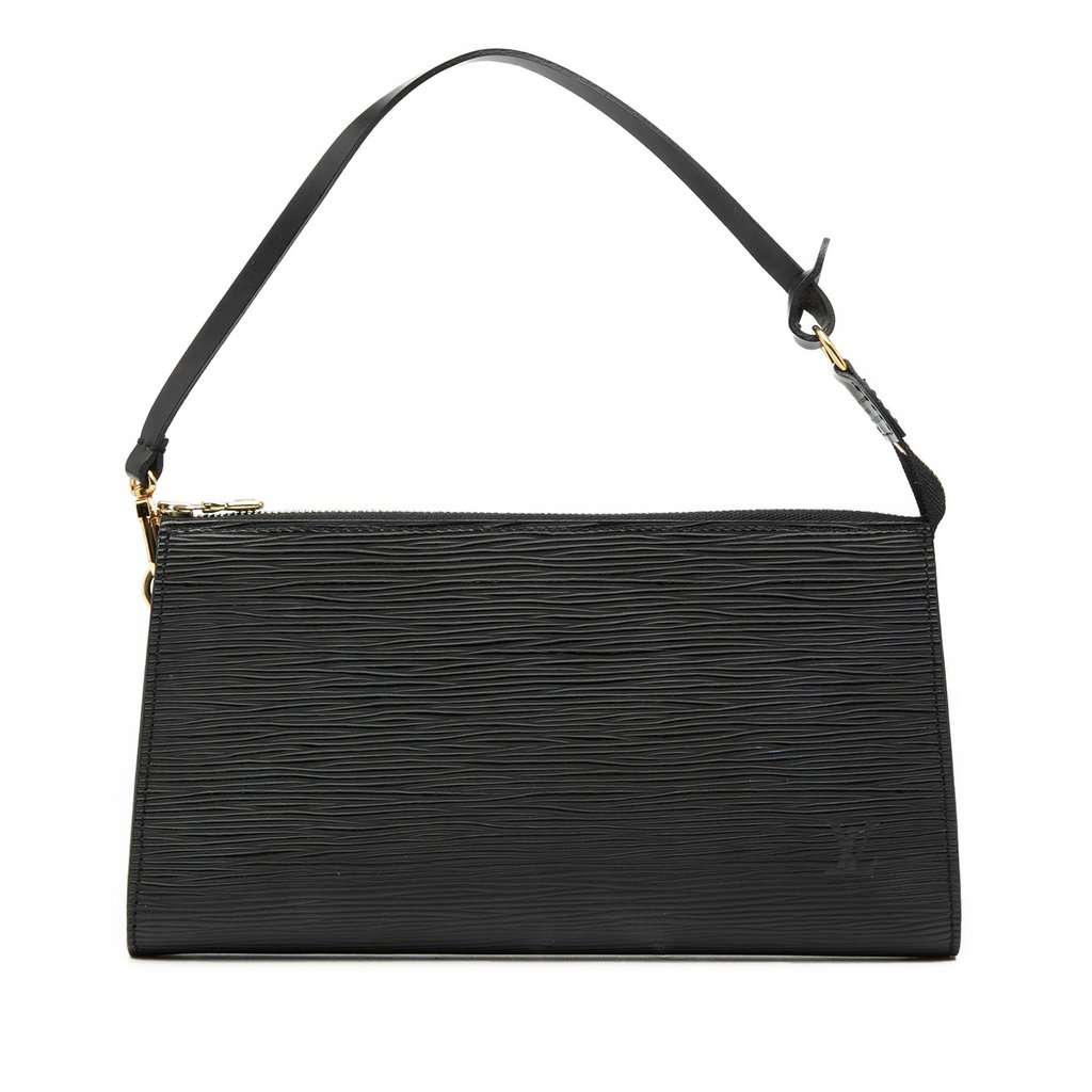 Louis Vuitton Epi Pochette Accessoires Black Leather Very good - Front View