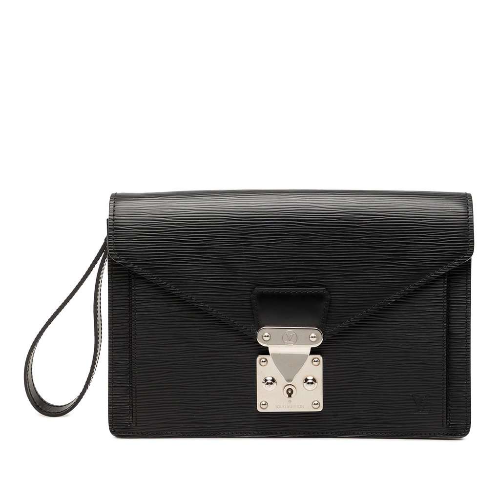 Louis Vuitton Epi Sellier Dragonne Black Leather Very good condition - Front View