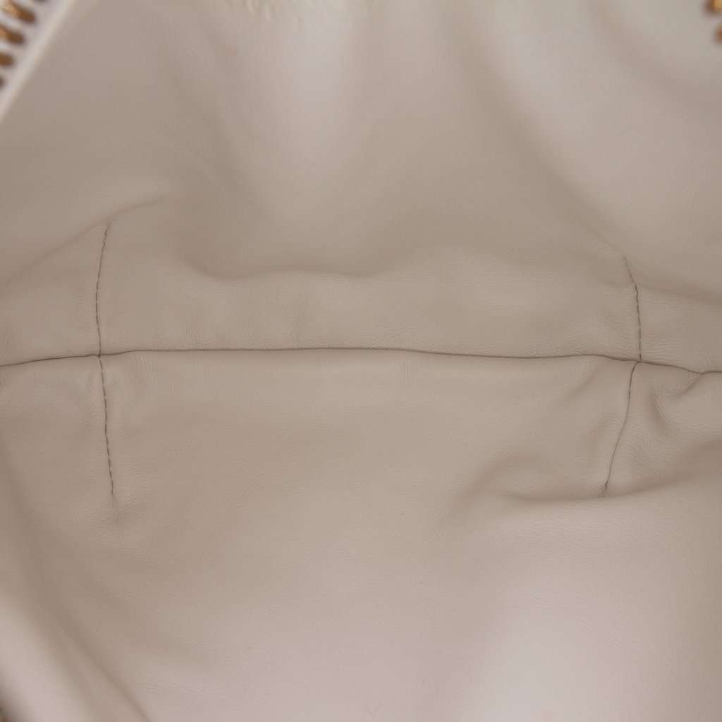 Bottega Veneta Mini Nappa Intrecciato Jodie White Leather Very good condition - Model View