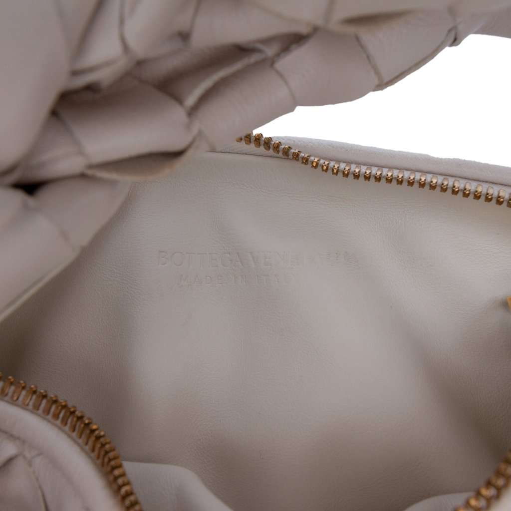 Bottega Veneta Mini Nappa Intrecciato Jodie White Leather Very good condition - Box View