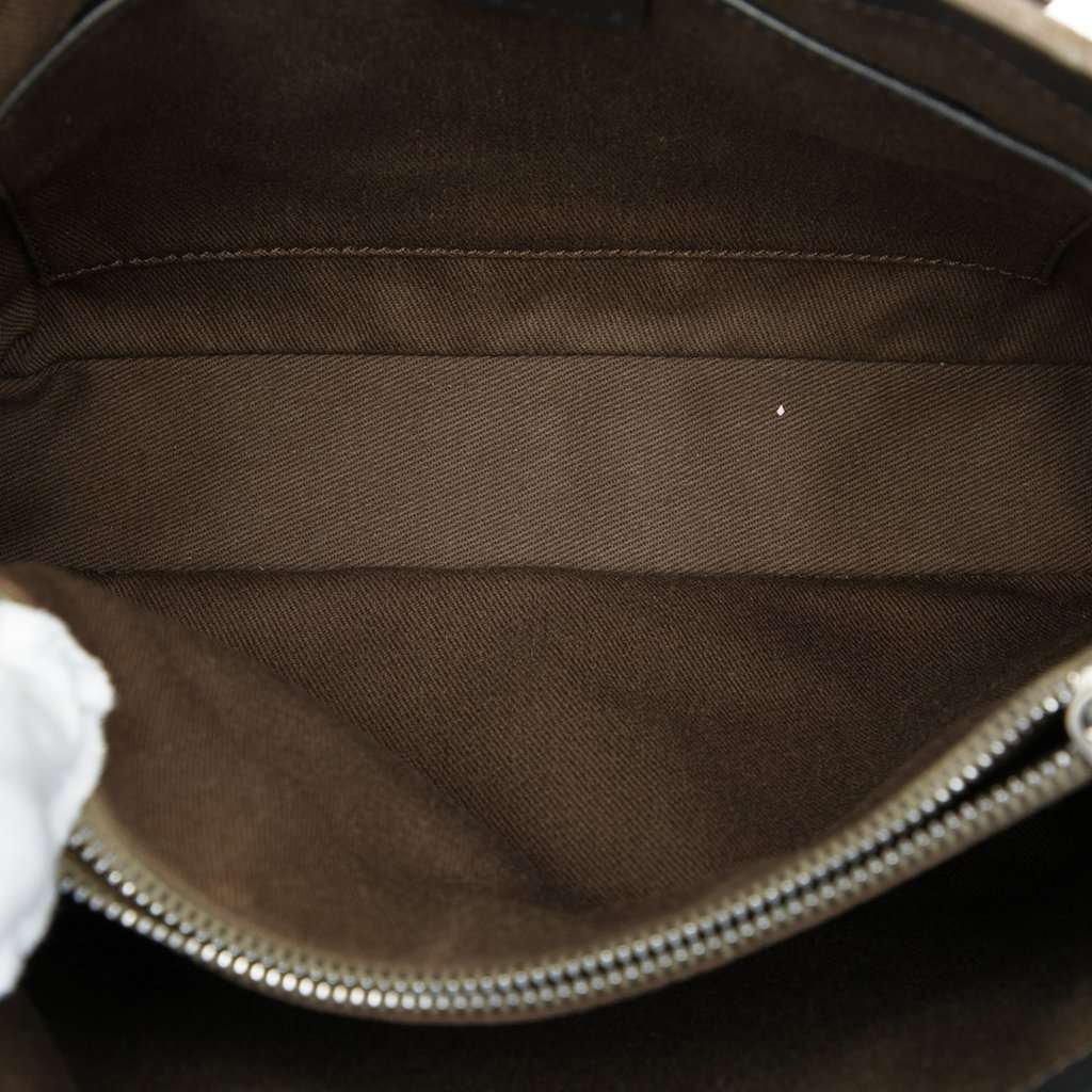 Celine C Macadam Suede Tote Brown Leather Very good - Model View