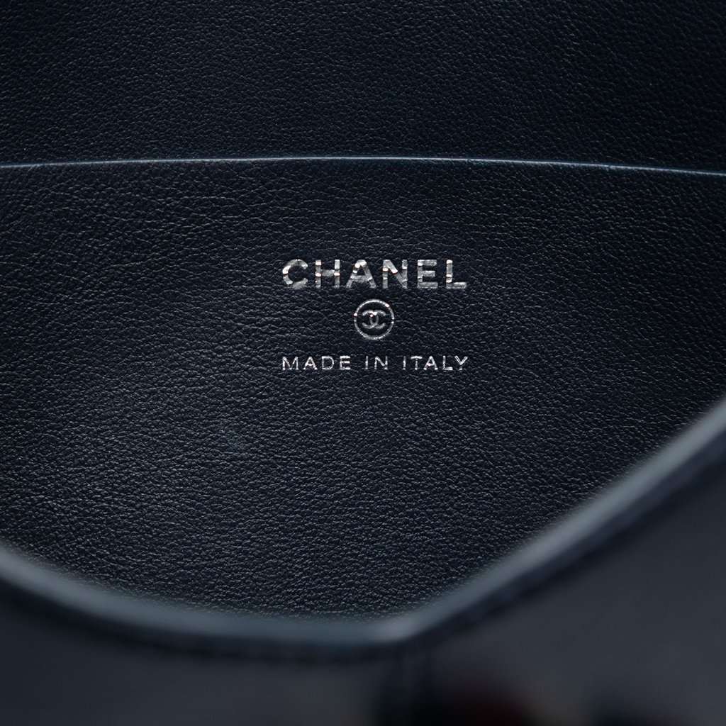 Chanel Lambskin Airlines Envelope Clutch Blue Leather Very good condition - Box View