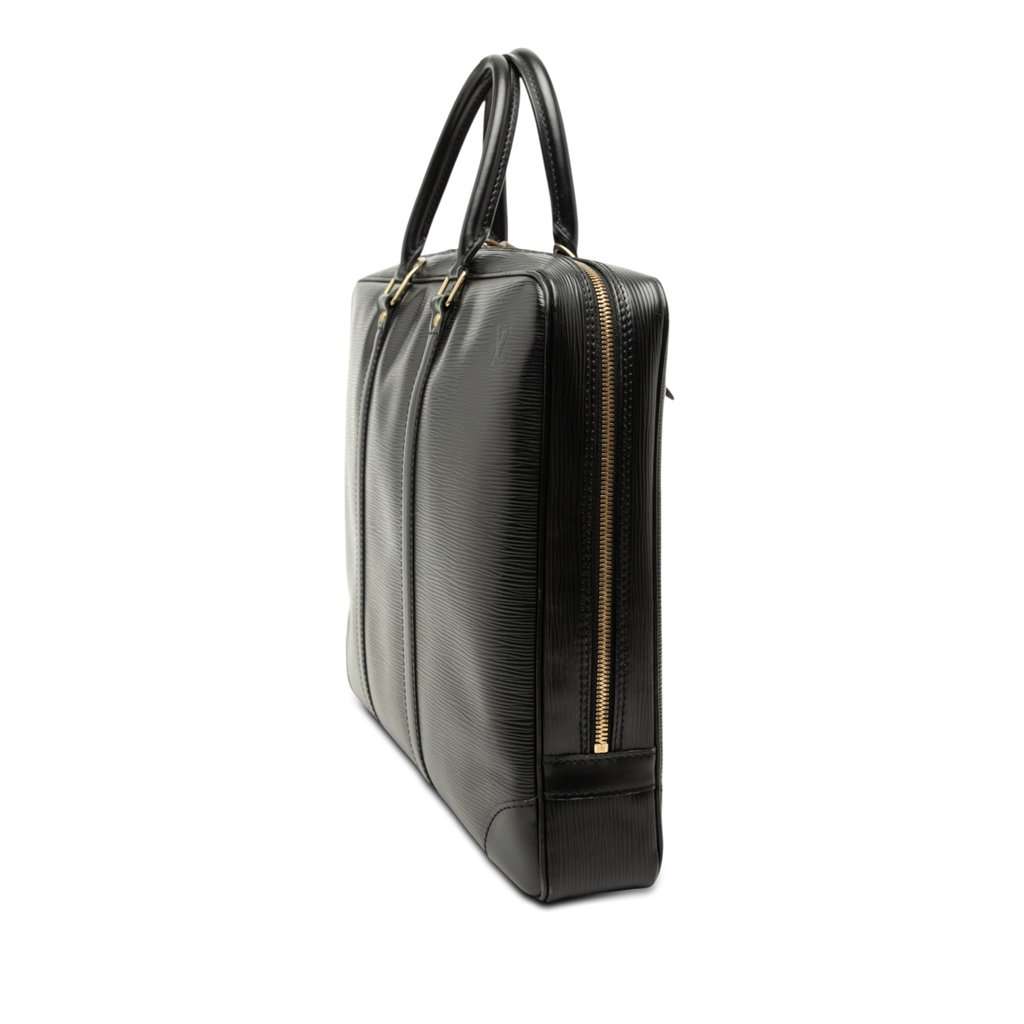 Louis Vuitton Epi Porte-Documents Voyage Black Leather Very good condition - Back View