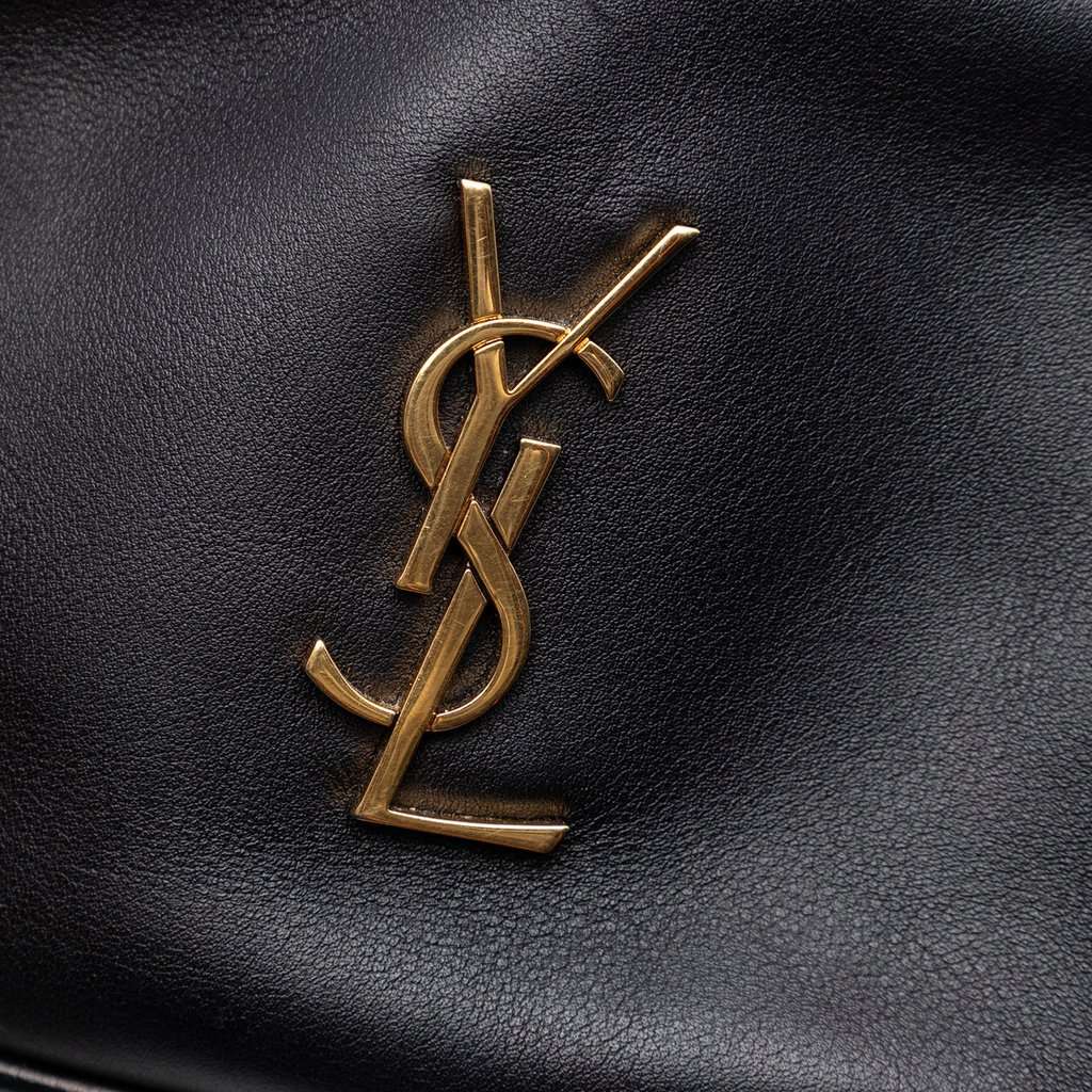 Saint Laurent Calfskin Monogram Blogger Bag Black Leather Very good - Box View