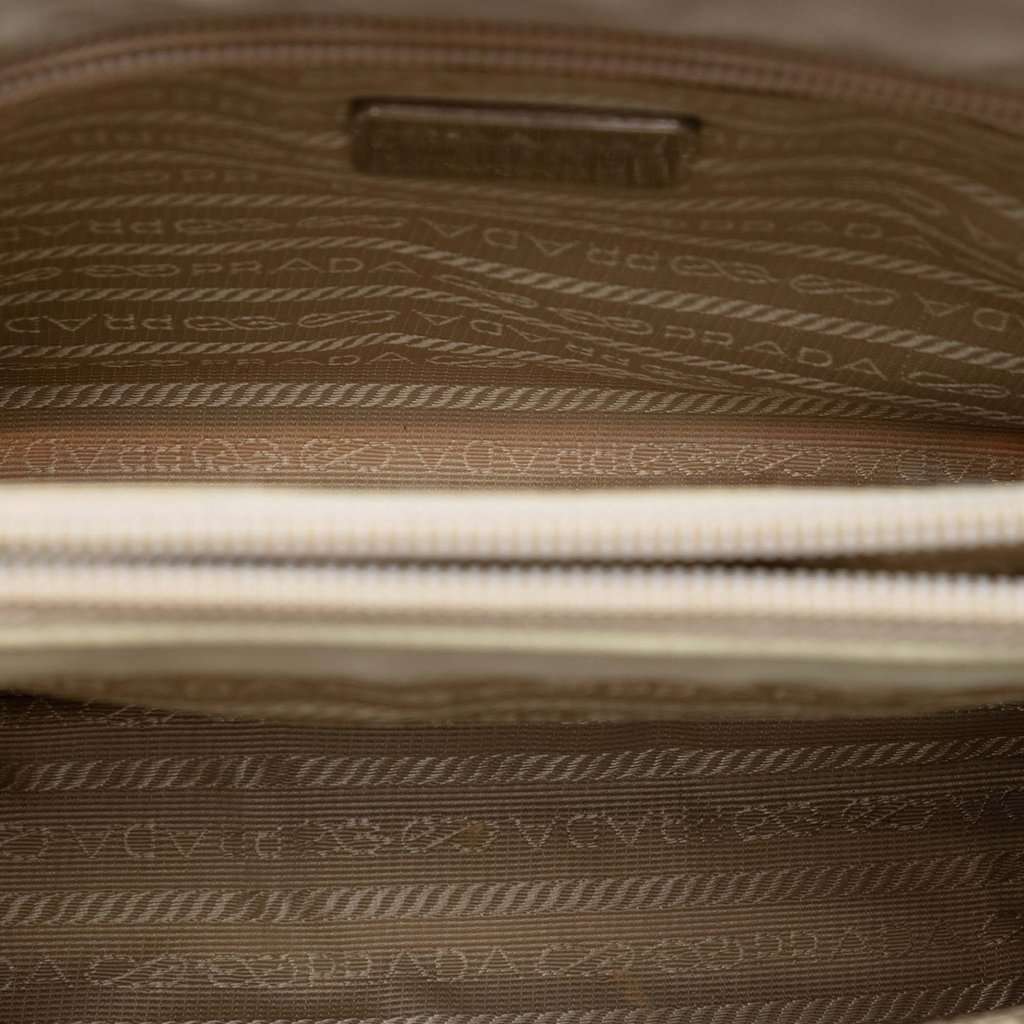Prada Tessuto Chain Shoulder Bag Beige Very good condition - Model View