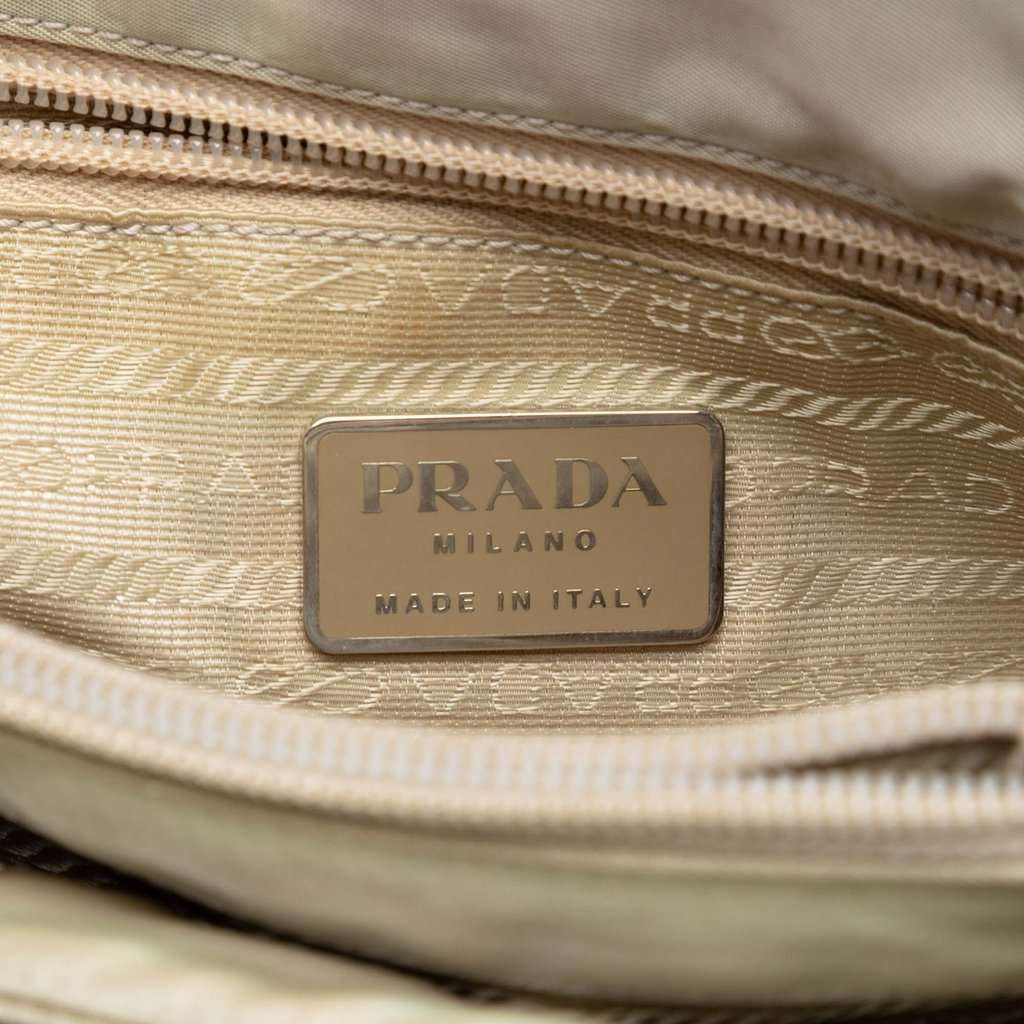 Prada Tessuto Chain Shoulder Bag Beige Very good condition - Box View