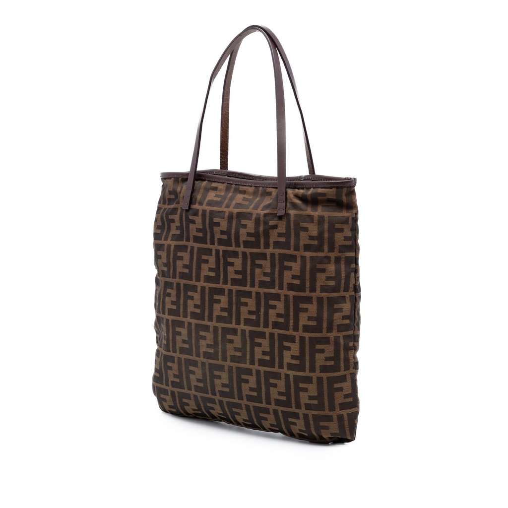 Fendi Zucca Canvas Tote Brown Very good - Back View