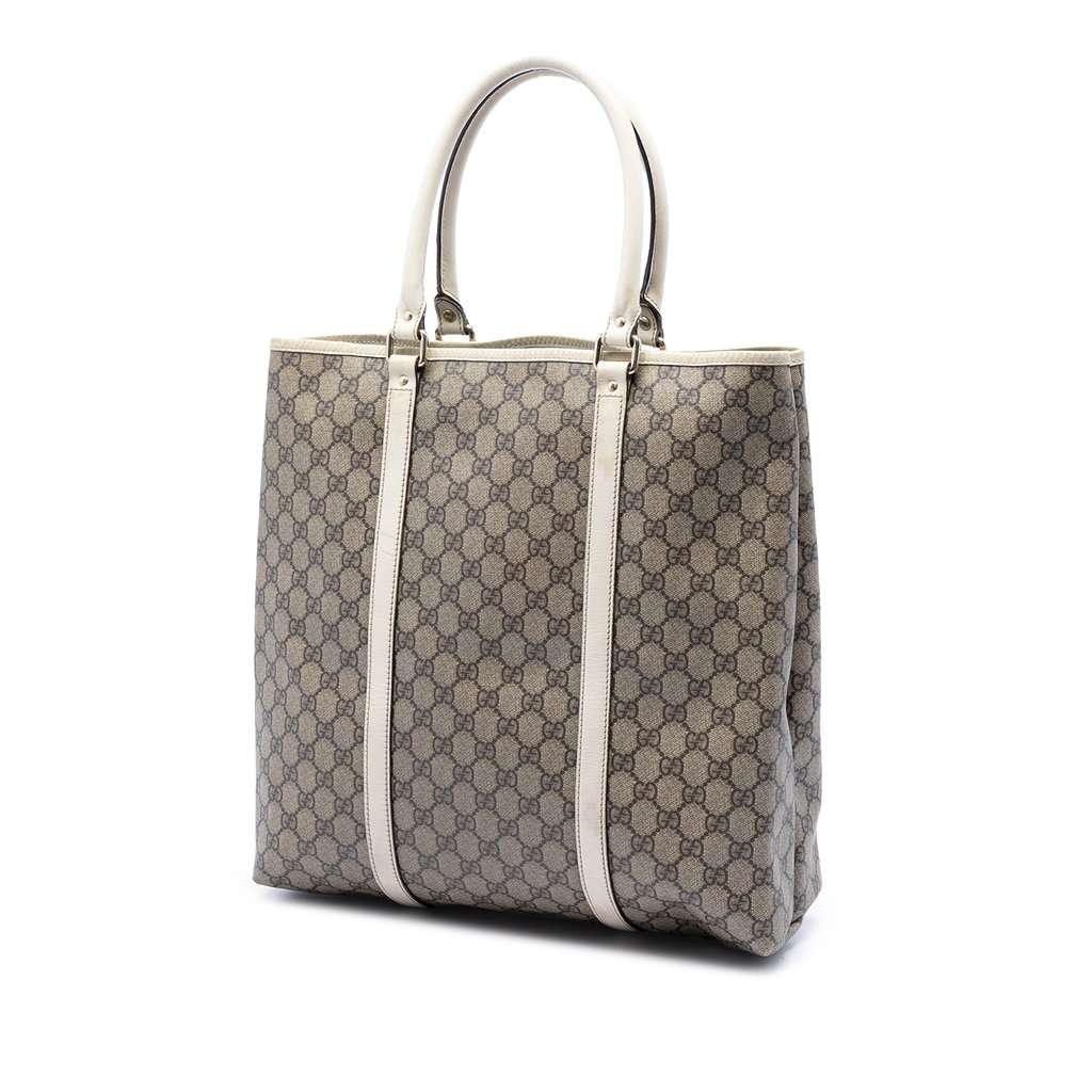 Gucci GG Supreme Joy Vertical Tote Beige Very good - Back View