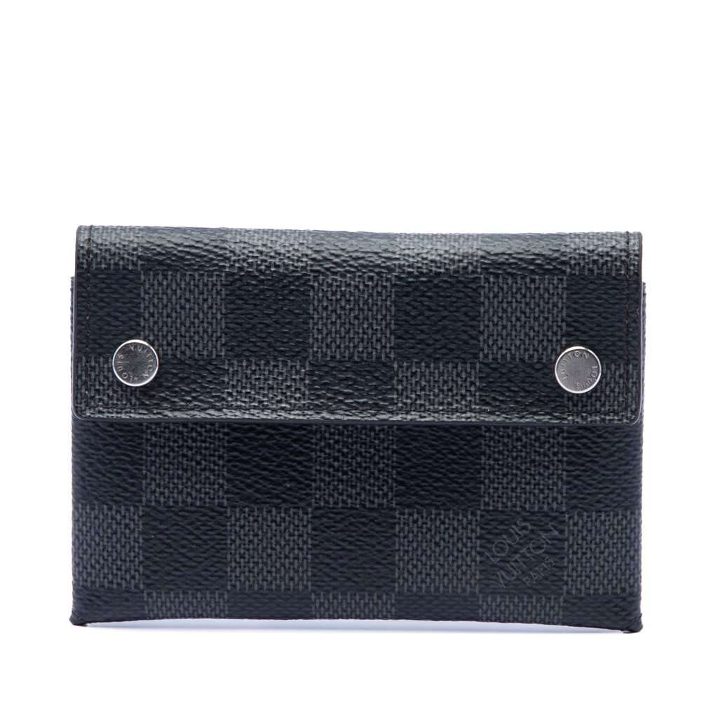 Louis Vuitton Damier Graphite Compact Modulable Wallet Black Very good condition - Front View