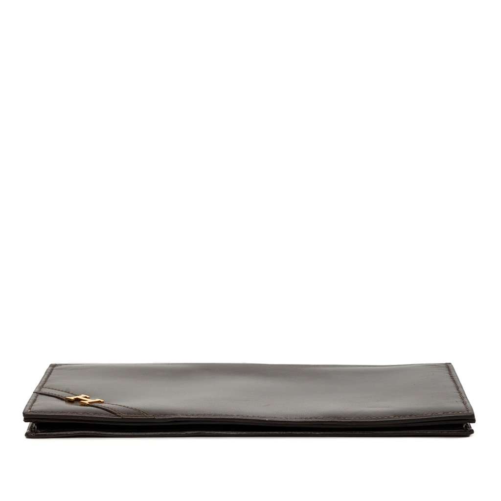 Hermès Box Calf Lydie Bifold Long Wallet Brown Leather Very good - Inside View