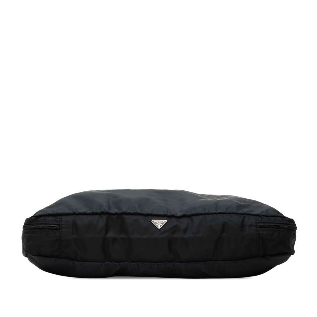 Prada Tessuto Zip Top Portfolio Black Very good - Inside View