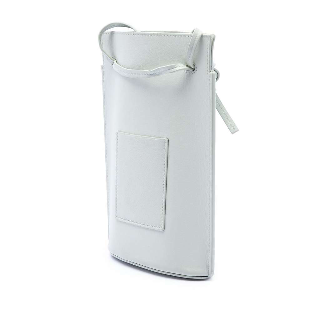 Loewe Calfskin Dice Pocket Crossbody White Leather Very good condition - Back View