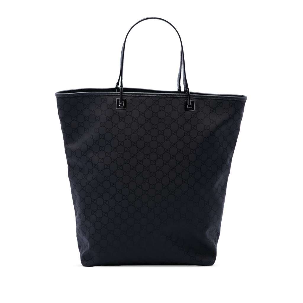 Gucci GG Canvas Tote Black Very good condition - Front View