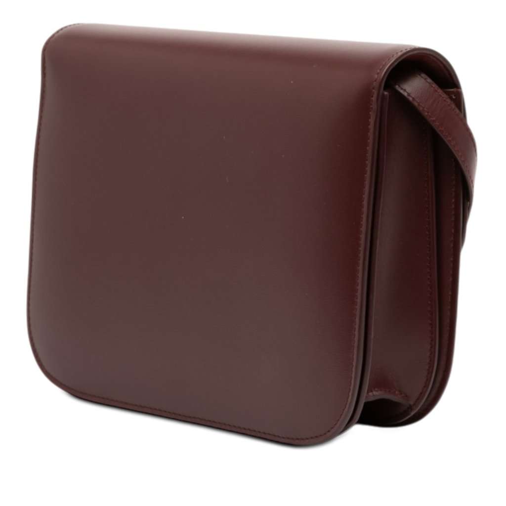 Celine Medium Calfskin Classic Box Red Leather Very good condition - Back View