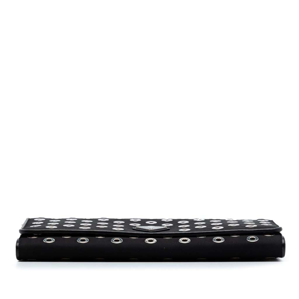 Prada Tessuto Grommet Wallet On Chain Black Very good condition - Inside View