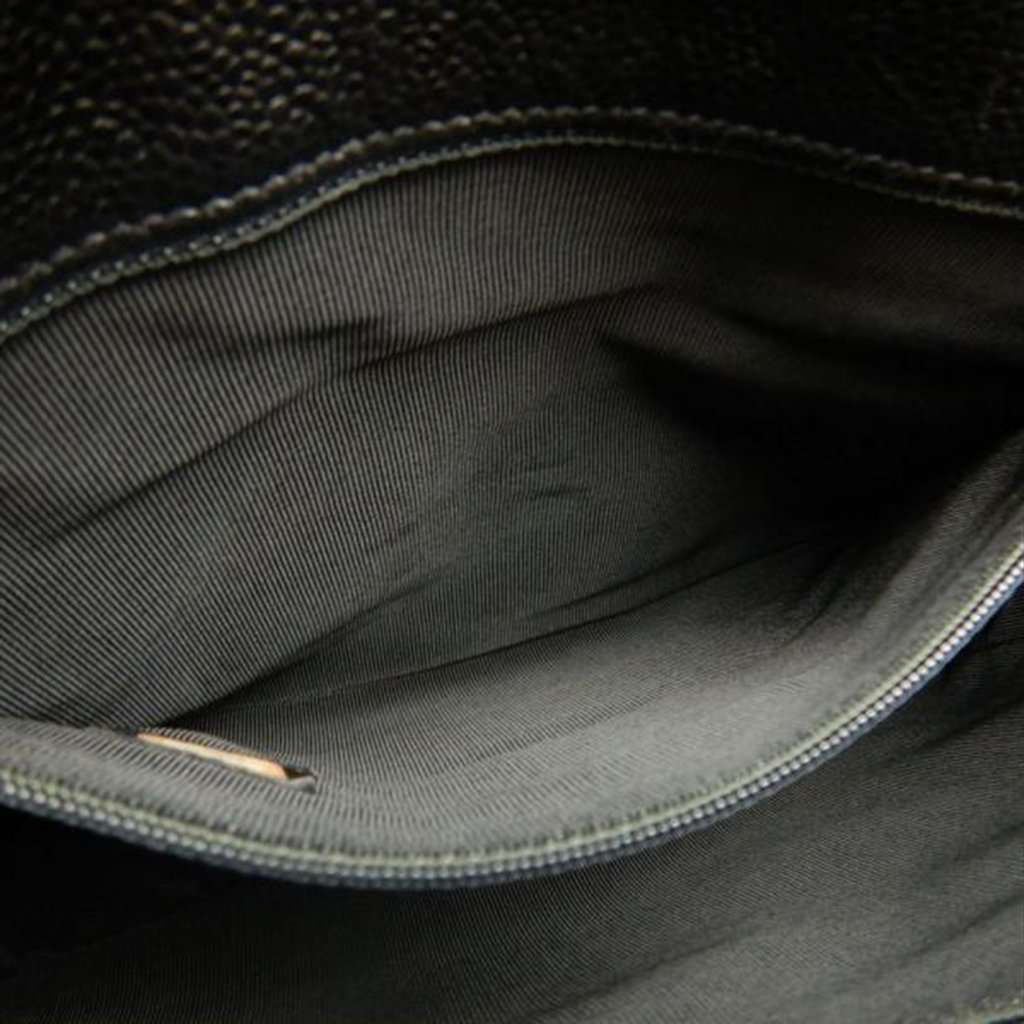 Chanel CC Caviar Front Pocket Chain Tote Black Leather Very good - Box View