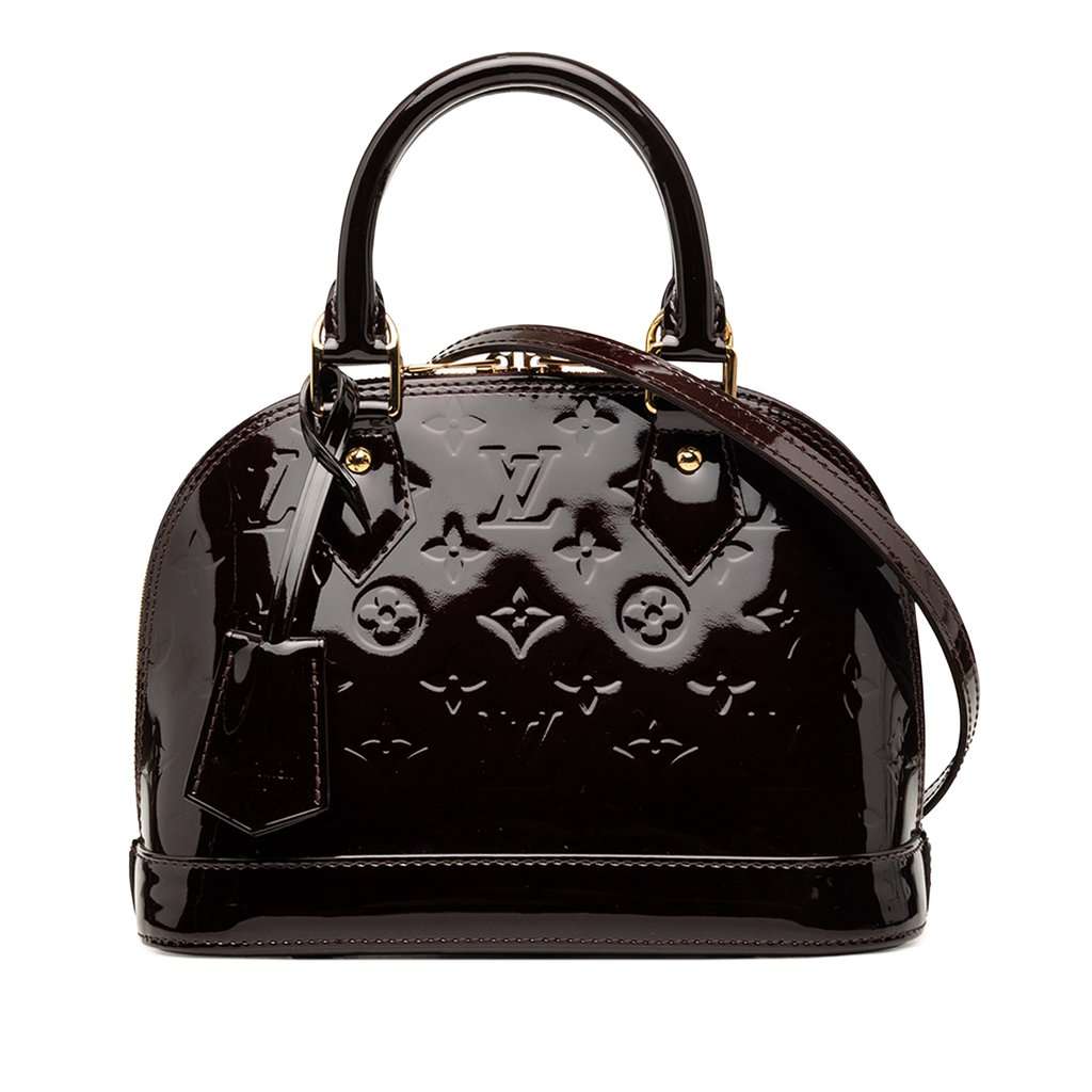 Louis Vuitton Monogram Vernis Alma BB Purple Leather Very good condition - Front View
