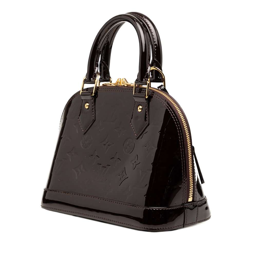 Louis Vuitton Monogram Vernis Alma BB Purple Leather Very good condition - Back View