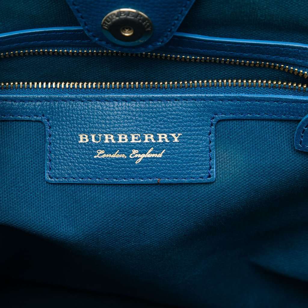 Burberry Small Haymarket Check Coated Canvas Floral Print Canterbury Tote Beige Very good - Box View