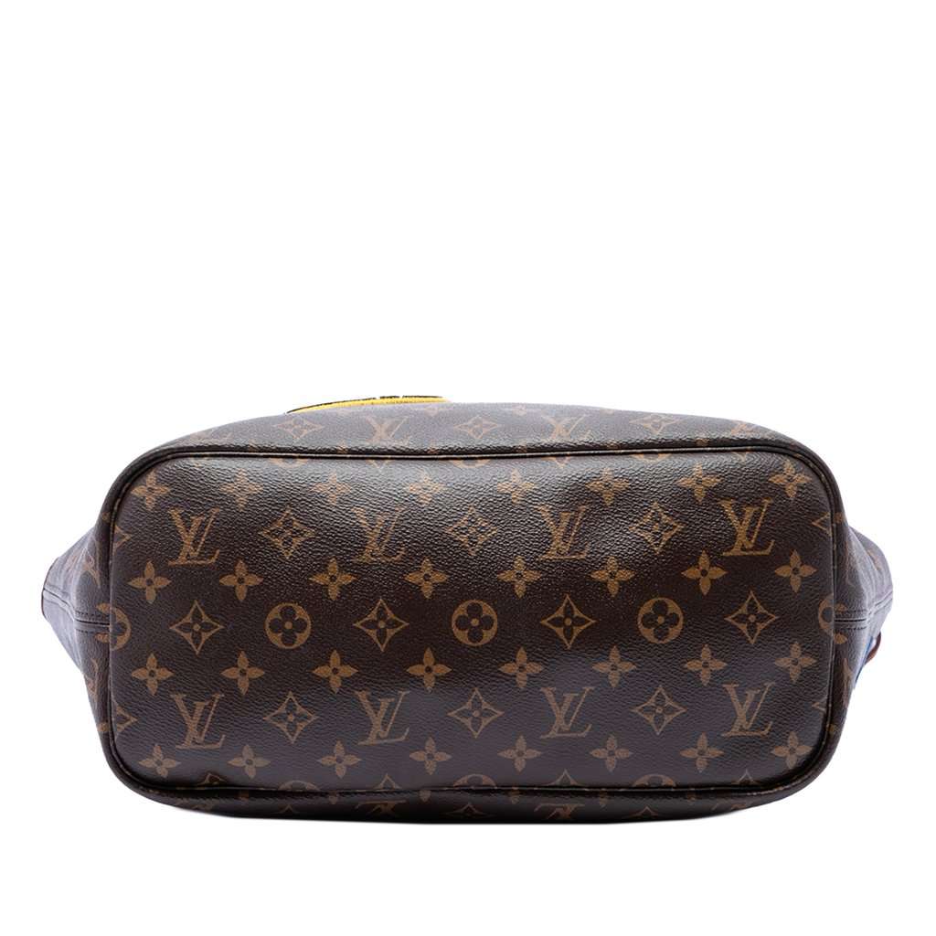Louis Vuitton Monogram Patches Neverfull MM Brown Very good - Inside View