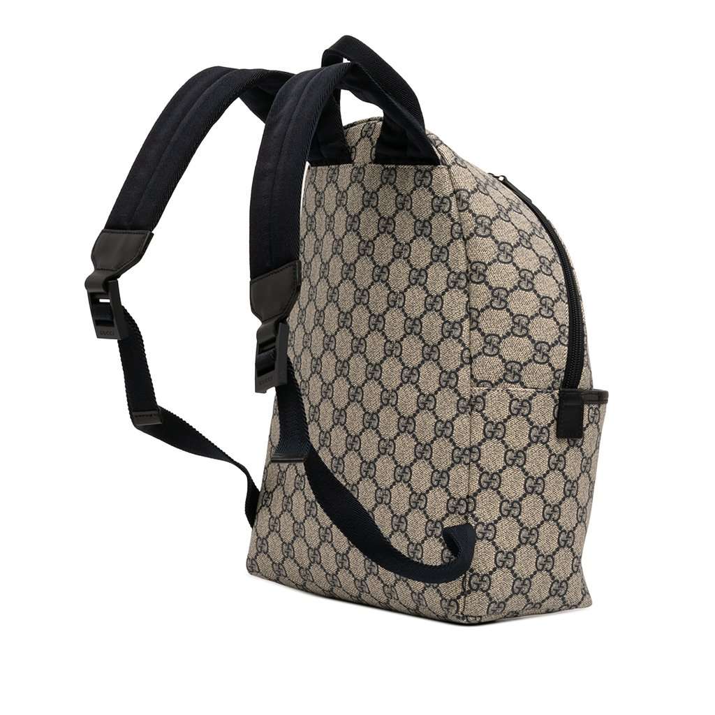 Gucci Kids GG Supreme Backpack Beige Very good condition - Back View