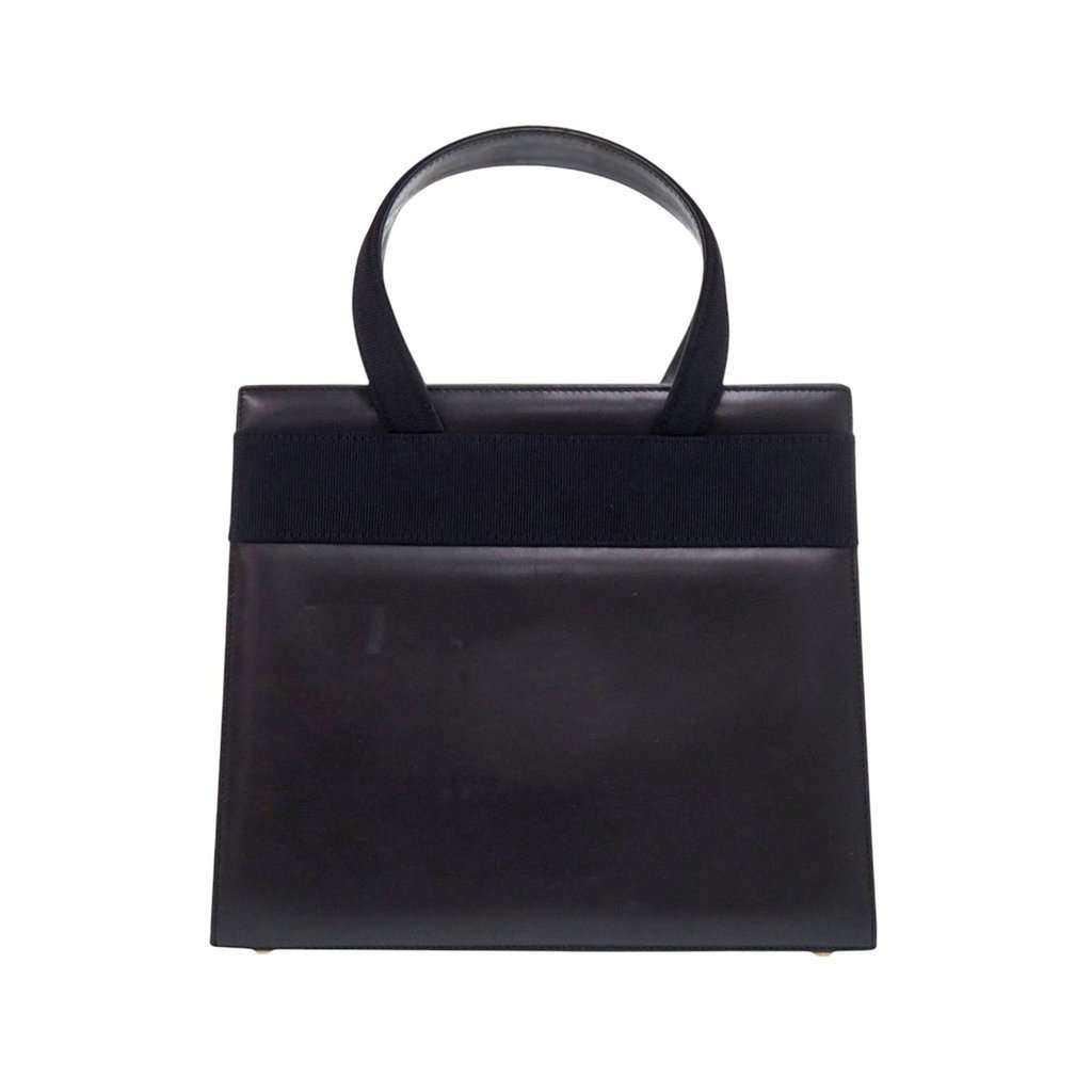 Salvatore Ferragamo Leather Vara Bow Satchel Black Leather Very good condition - Back View