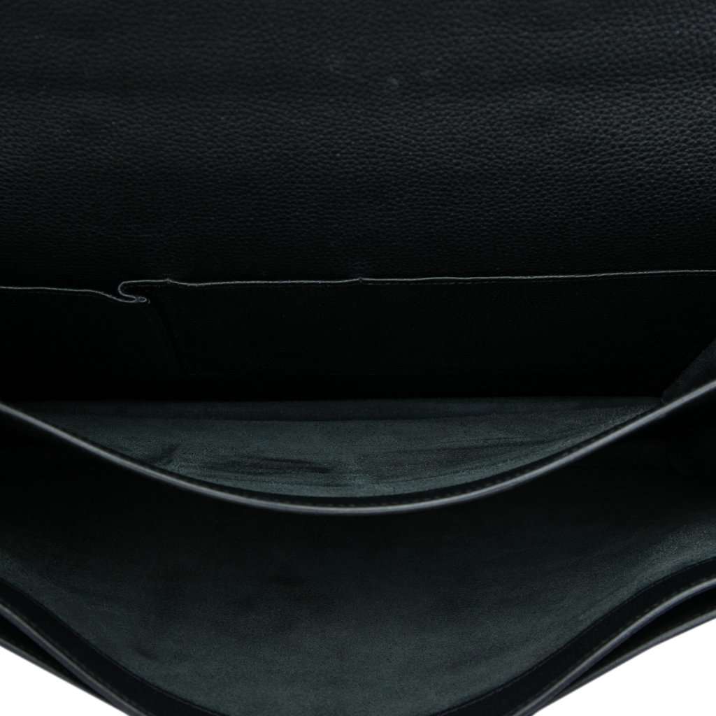 Hermès Togo Sac A Depeches 38 Black Leather Very good - Model View