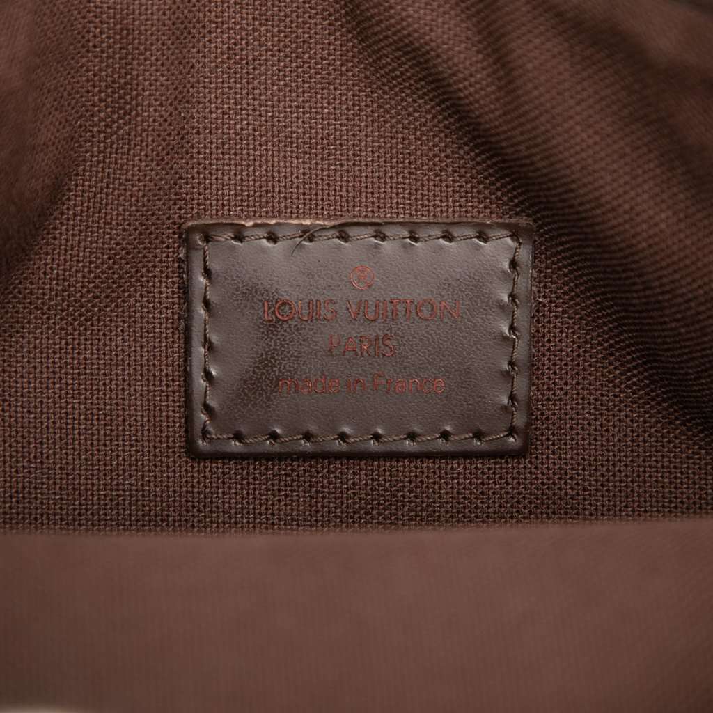 Louis Vuitton Damier Ebene Pochette Melville Brown Very good condition - Box View