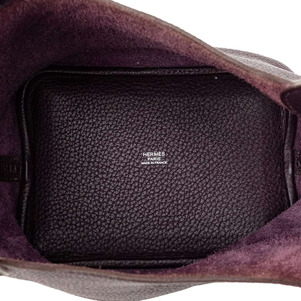 Hermès Clemence Picotin Lock 18 Purple Leather Very good - Model View