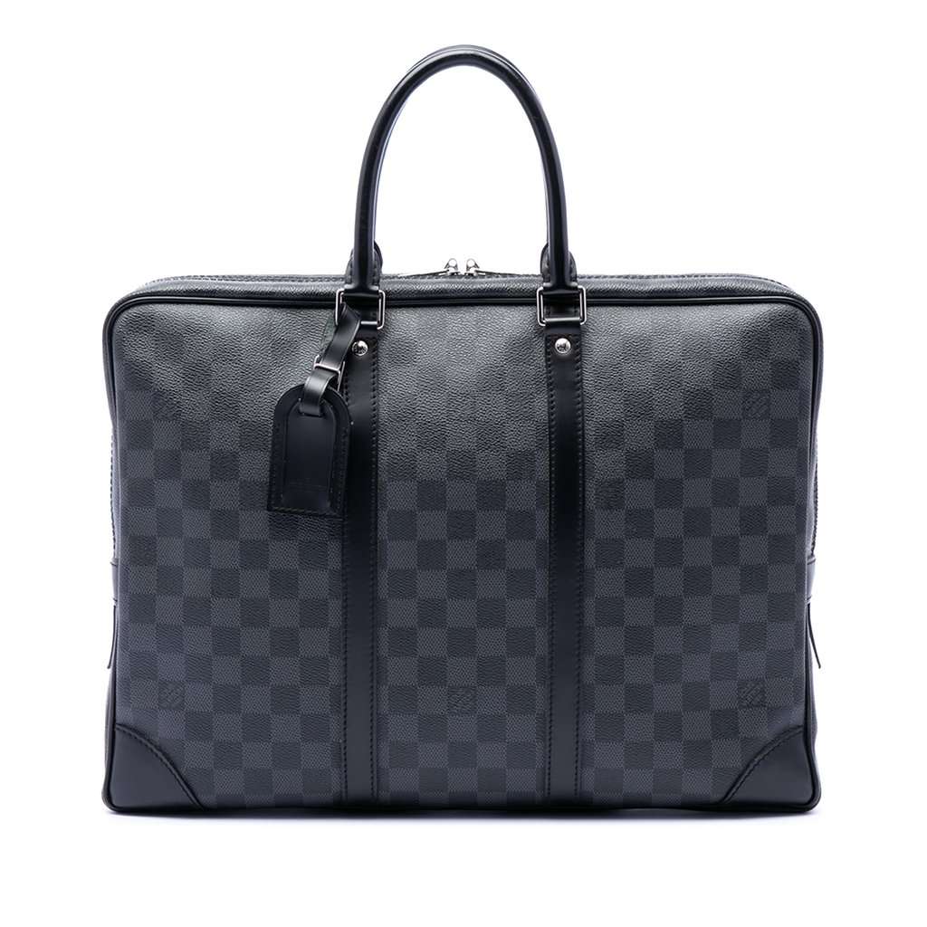 Louis Vuitton Damier Graphite Porte Documents Voyage PM Black Very good condition - Front View