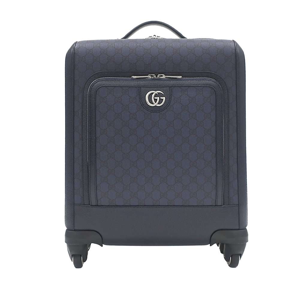 Gucci Small GG Supreme Ophidia Cabin Trolley Blue Very good - Front View