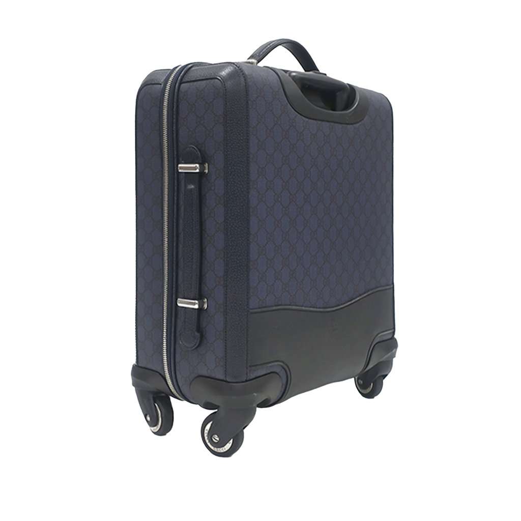 Gucci Small GG Supreme Ophidia Cabin Trolley Blue Very good - Back View