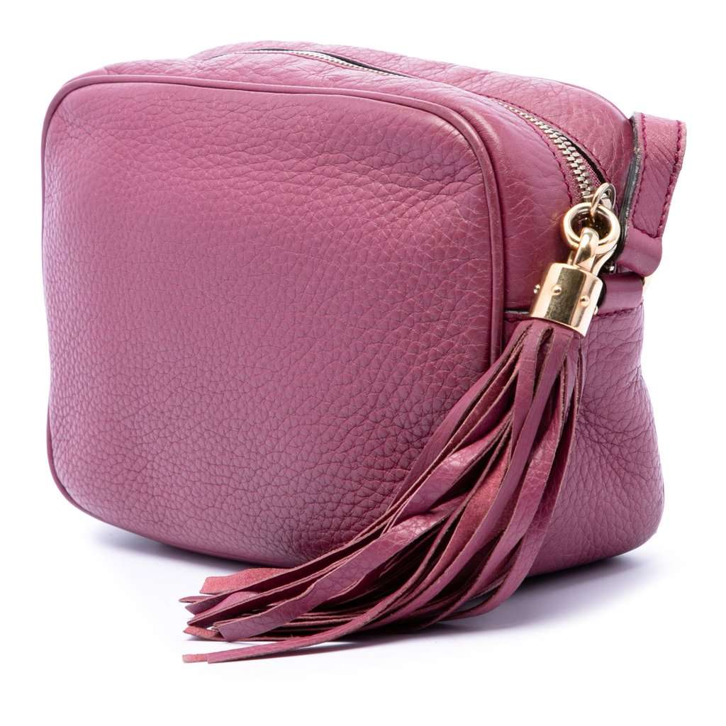 Gucci Leather Soho Disco Crossbody Purple Leather Very good - Back View